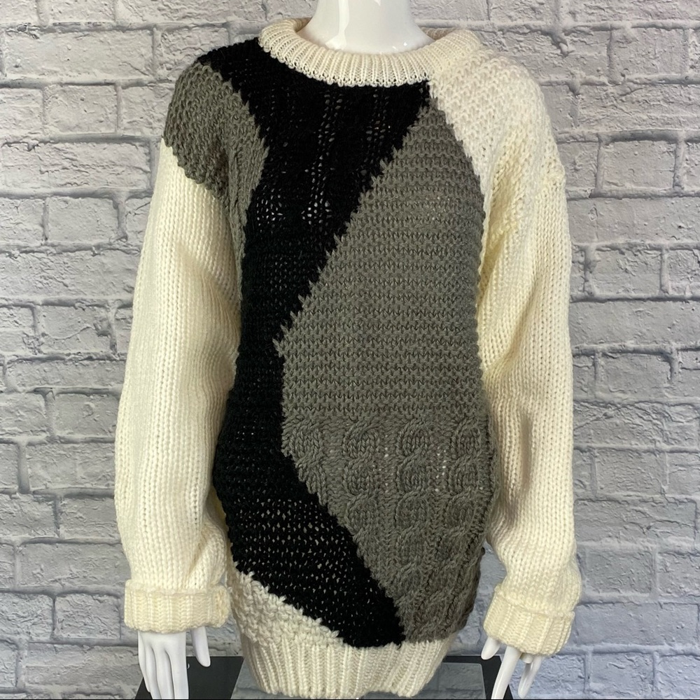 Vintage 1980s Expressions Abstrack Heavyweight Sweater